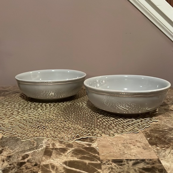 Pottery Barn Handcrafted Portugal Set/2 Ceramic Bowls - Picture 2 of 8